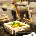 Catering restaurant luxury GN pan display stainless steel buffet food warmer chafing dish